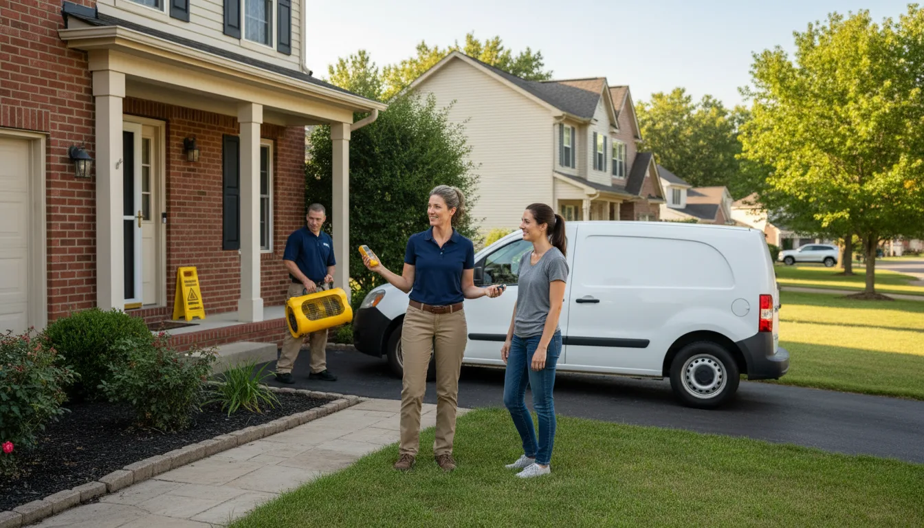 Residential water damage restoration in Weston, FL